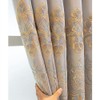 Amidoudou 1 Pair European Curtains with Valance Attached Double Layer