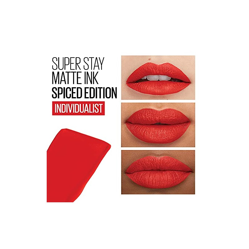 Maybelline New York SuperStay Matte Ink Liquid Lipstick, Spiced Edition,
