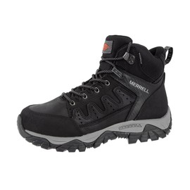Merrell Men's Windoc Waterproof Steel Toe Mid Construction Boot, Black, 14