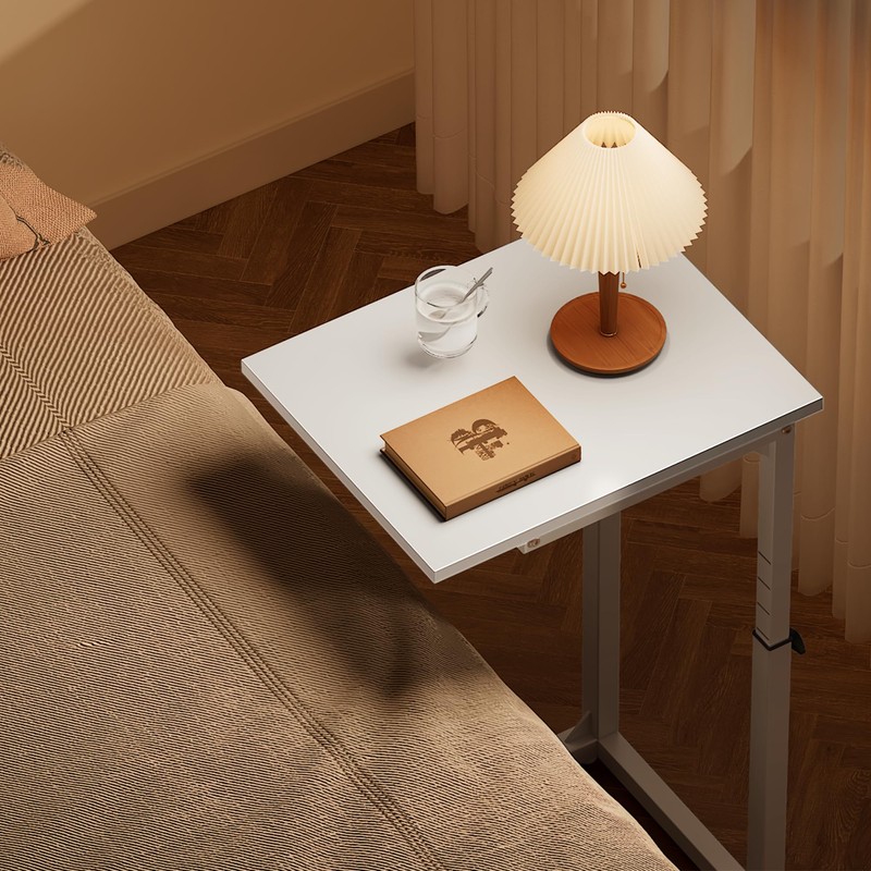 Vagusicc C Shaped End Table, 33"C Table End Table Adjustable