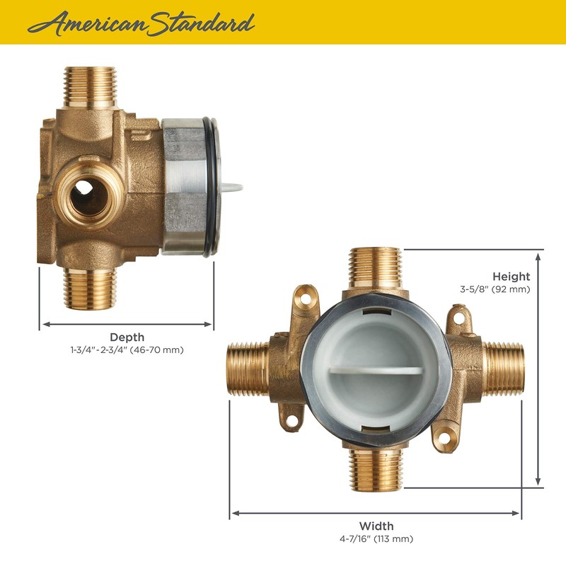 American Standard RU101 Flash Shower Rough-in Valve with Universal Inlets