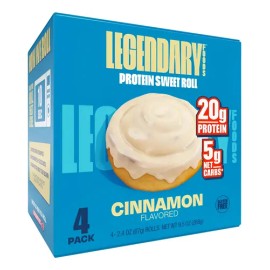 Barra Proteina Legendary Protein Sweet Rolls 4 Pack Keto Fit                                                                                          