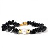 MILAKOO Chip Bracelet with Real Pearls for Women Natural Gemstone