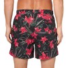 HUGO Men's Standard Tropical Leaf Swim Trunk, Black Currant, XX-Large