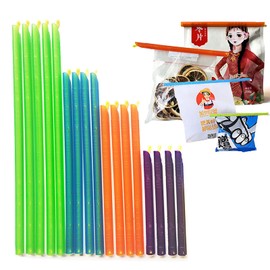 Generisch Pack of 16 Magic Bag Sealing Sticks, 4 Colours, Food Bag Sealing Clips, Fresh Keeping Food Clip Sticks, Moisture Resistant