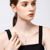 MICGIGI Women's 925 Sterling Silver Necklace Music Note Shape Cubic