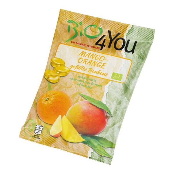 Bio4you Filled Sweets Mango Orange 75g