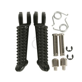 XFMT Black Left&right Foot Pegs For Yamaha YZF R1 1998-2024 R1S R1M 2015-2024 YZF R6 1999-2020 YZF R6S 2003-2009