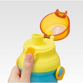 Skater PSB5SANAG-A Fantane Water Bottle, 16.9 fl oz (480 ml), For Kids, Antibacterial, Plastic, Made in Japan