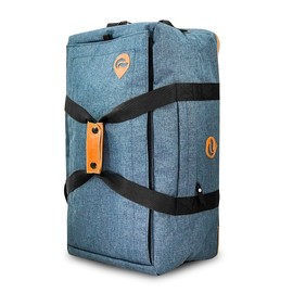 Skunk Hybrid Backpack/Duffle Navy Denim - Smell Proof - Weather Resistant- With Combo Lock US PATENT NUMBER D819327