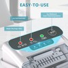 EUHOMY Countertop Ice Maker Machine with Handle, 26lbs Per Day,