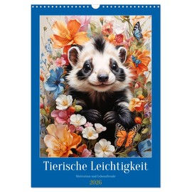 Animal lightness, US-Version (Wall Calendar 2026 DIN A3 Portrait), CALVENDO 12 Month Wall Calendar