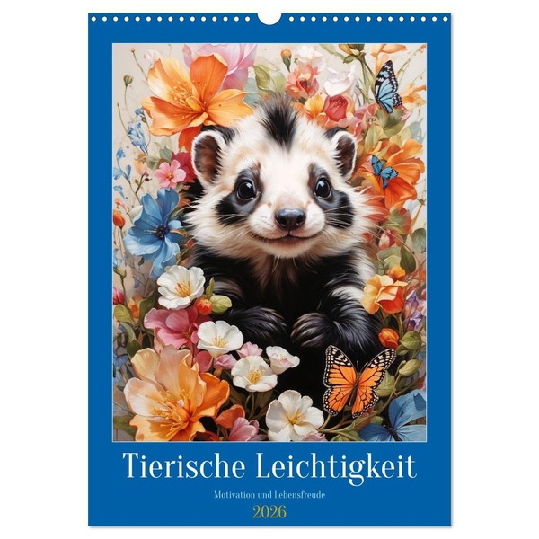 Animal lightness, US-Version (Wall Calendar 2026 DIN A3 Portrait), CALVENDO