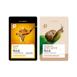 10+5 JHP Mask Pack Honey Snail Collagen Whitening Elasticity Total 15 Face Pack / 10+5 JHP 마스크팩 허니 달팽이 콜라겐 미백 탄력 총 15장 얼굴팩
