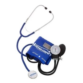 Kit Baumanómetro Con Estetoscopio Simplex Homecare Color Azul