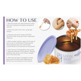 Satin Smooth Pack Of 2 Satin Smooth Honey Wax With Vitamin E 14 Oz - NEW