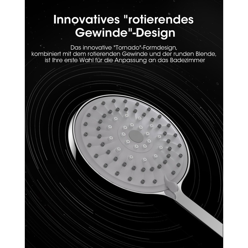 FASDUNT Water-Saving Shower Head - Jet Types