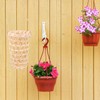 Yardenfun 2pcs Woven Hanging Basket Rattan Plant Hanger Boho Wall