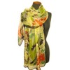nella-mode Beautiful Silk Scarf in Floral Design 100% Silk Approx.