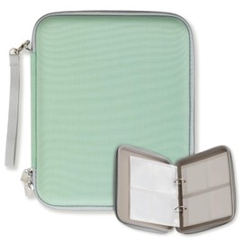 Yeyeplum Card Case Compatible with Yoto Cards with 120 Pocket Sleeve for Player Cards Mini Audio Book Cards Soft Portable Folder with Zipper for Travel