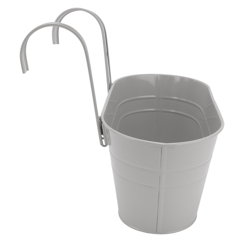 Hanging Flower Planter Iron Bucket Flower Pot Holder with Detachable