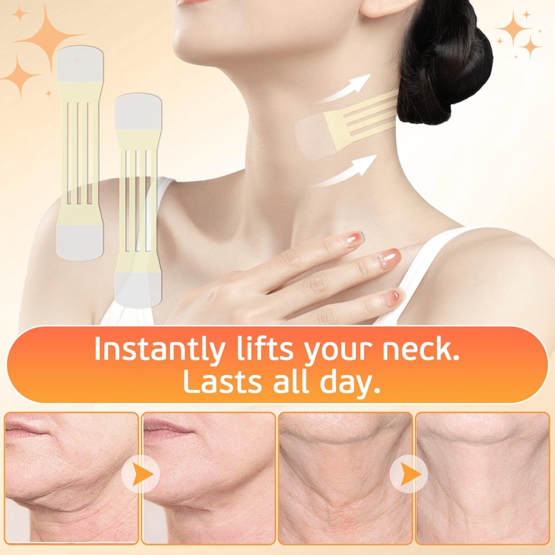 Invisible Elastic Neck Lift Tape for Double Chin & Neck