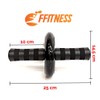 FFitnes FFITNESS ABS Trainer One Wheel, Non-Slip Wheel for Abdominal