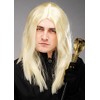 Magic Box Mens Long Blonde Lucius Malfoy Style Wig