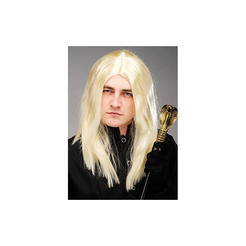 Magic Box Mens Long Blonde Lucius Malfoy Style Wig