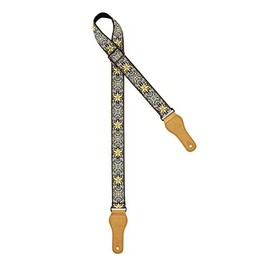Ortega Guitars Creative Series OCS-560U Adjustable Ukulele Strap, Cotton, Classic Yellow