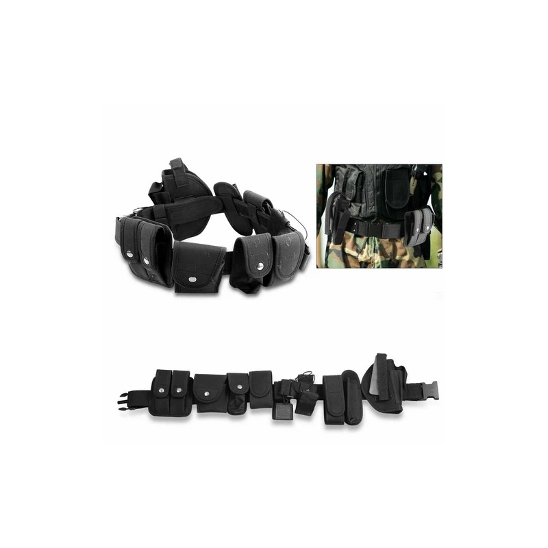 Tactical Police Security Guard Duty Belt Nylon Utility Kit Pouch