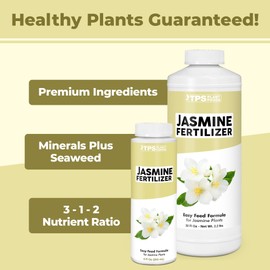 TPS NUTRIENTS Jasmine Fertilizer for All Flowering Jasmine Shrubs and Vines, Liquid Plant Food 8 oz (250mL)