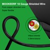 MOOKEERF 18/2 Shielded Wire 25FT,18AWG 2 Conductor Shielded Cable Stranded