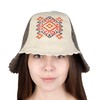 SHSH trade group Ukrainian Wool Sauna Hat Embroidered Ornament Vyshyvanka