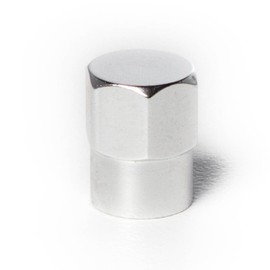 Circuit Performance VC3 Series Silver Aluminum Valve Stem Caps (8 Pieces)