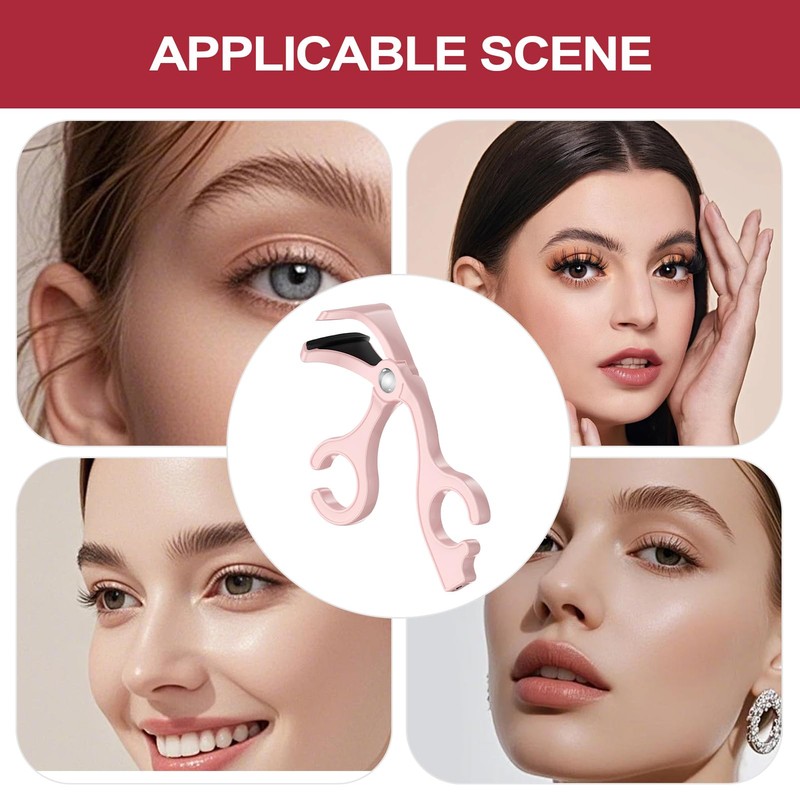 Lashes Curler, Makeup Tools, Wide Angle Curling Long-Lasting Professional Compact