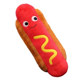 Zctghvy 17 inch Stuffed Funny Realistic Hot Dog Plush Toy Pillow Sofa Throw Pillow Hugging Sleeping Pillow