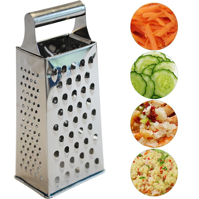 Armo® Stainless Steel Double Sided Cheese Vegetable Grater 4 Sided
