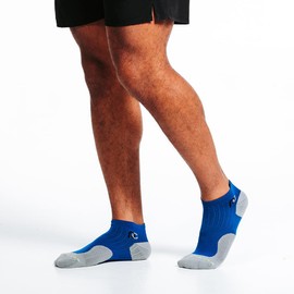 PRO Compression Trainer Low, Ankle Compression Socks, 2 Pairs, Unisex (Royal Blue, Small/Medium)
