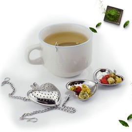 3pc Stainless Steel Heart Shaped Tea Infuser Spoon Strainer