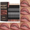 12PCS Lip Liner Pencil Set - Matte Nude Lip Contour