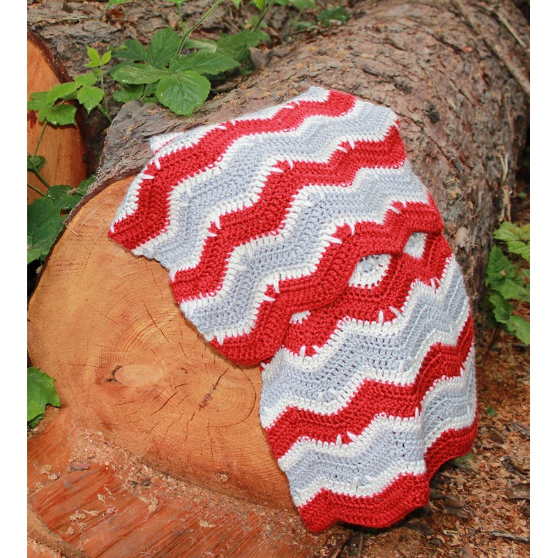 Crochet Pattern for Woodland Walk Baby Blanket, Aran Yarn, UK