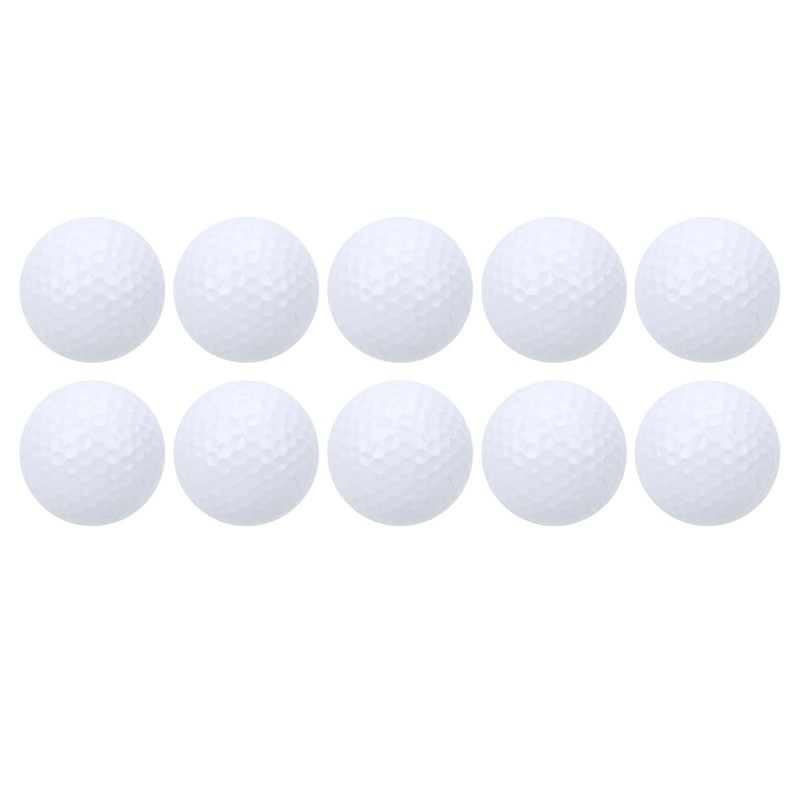 10Pcs Double Layer Golf Practice Balls Soft Putting Training Balls