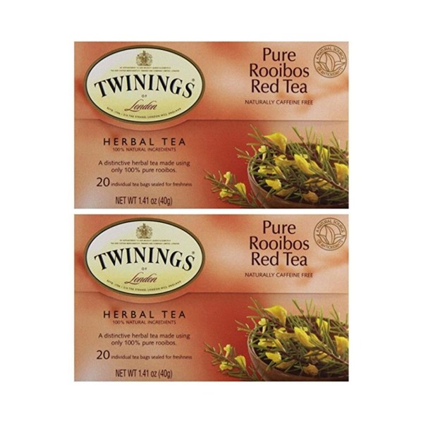 Twinings Tea Red African Rooibos Tea, 20 ct (Pack of 2)