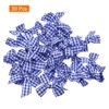 sourcing map 30Pcs Mini Gingham Ribbon Bow 1.5" Checkered Fabric