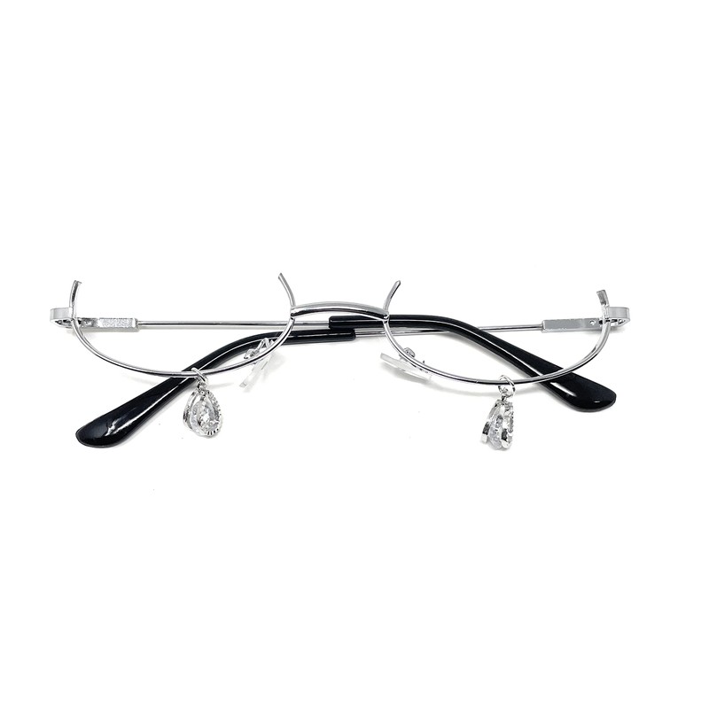 TOKYO GOODS MARKET Charm with No Lens Oval Half Rim