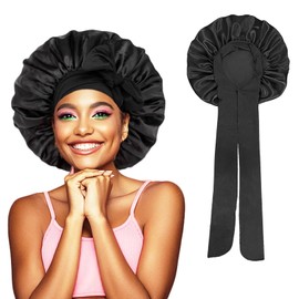 Bonnet Sleep Cap,Hair Bonnet,Bonet Haare Silk,Satinhaube zum Schlafen,Satin Haube,Schlafmütze Damen,Schlafhaube Seide,Seidenhaube,Haarhaube,Seidenhaube,Trockenhauben,Haarschutz für Die Nacht