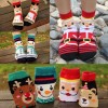 Patry Deluxe Paq 4x Calcetin Figuras Navideñas Santa, Reno, Pinguno,