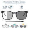 Gafas de lectura fotocromáticas con bloqueo de luz azul, 8815-negro,