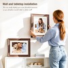 PEALSN 11x14 Picture Frame, Real Glass, Displays 8x10 Photo with